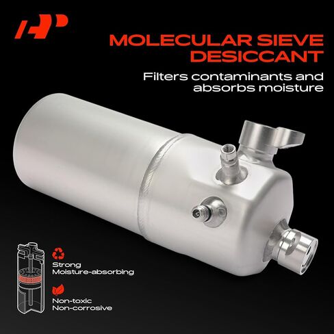 A-Premium Aluminum Air Conditioning A/C Receiver Drier Compatible with Chevrolet C4500 C5500 C6500 C7500 Kodiak, C8500 & GMC C4500 C5500 C6500 C7500 C8500 Topkick, 2003-2009, Silver in Saudi Arabia