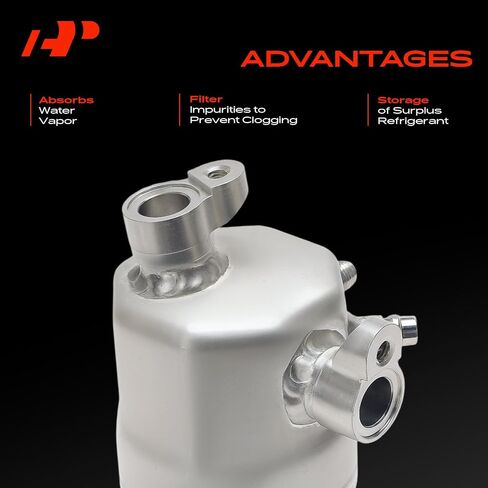 A-Premium Aluminum Air Conditioning A/C Receiver Drier Compatible with Chevrolet C4500 C5500 C6500 C7500 Kodiak, C8500 & GMC C4500 C5500 C6500 C7500 C8500 Topkick, 2003-2009, Silver in Saudi Arabia