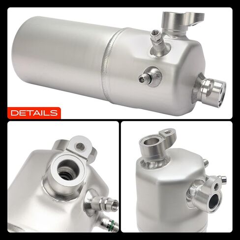 A-Premium Aluminum Air Conditioning A/C Receiver Drier Compatible with Chevrolet C4500 C5500 C6500 C7500 Kodiak, C8500 & GMC C4500 C5500 C6500 C7500 C8500 Topkick, 2003-2009, Silver in Saudi Arabia