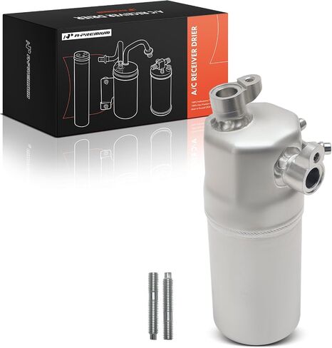 A-Premium Aluminum Air Conditioning A/C Receiver Drier Compatible with Chevrolet C4500 C5500 C6500 C7500 Kodiak, C8500 & GMC C4500 C5500 C6500 C7500 C8500 Topkick, 2003-2009, Silver in Saudi Arabia