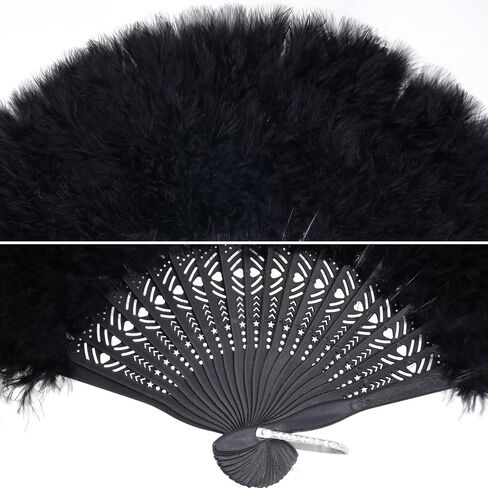 2 Pieces Costume Accessories for Women Feather Boa with Feather Fan for Carnival Halloween Dancing Party Favor in Saudi Arabia