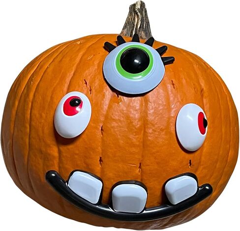 طقم تزيين وجه اليقطين في هالوين ، تصميم غير مقصود ، 4 حزمة DIY Jack O'Lantern وجوه in Saudi Arabia