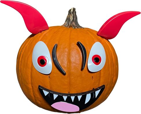 طقم تزيين وجه اليقطين في هالوين ، تصميم غير مقصود ، 4 حزمة DIY Jack O'Lantern وجوه in Saudi Arabia