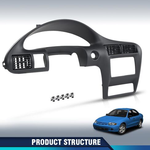 PIT66 Double Din Radio Center Dash Bezel Kit Compatible with Chevy Corvette C5 1997 1998 1999 2000 2001 2002 2003 2004 10407815 (Black Carbon Fiber) in Saudi Arabia