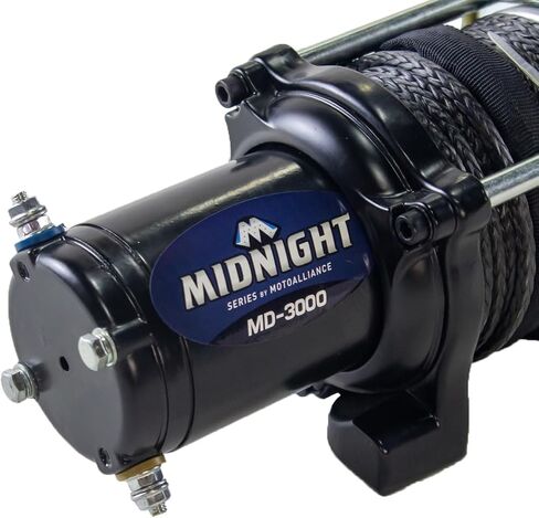 MOTOALLIANCE® Viper 3000lb ATV/UTV Wireless Winch with 50' of Black Synthetic Winch Rope. Waterproof IP67 Rated and Designed in the USA in Saudi Arabia