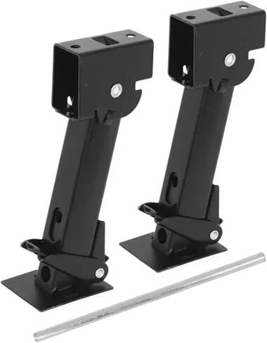 2 Pack Trailer Stabilizer Jacks with Manual Lift Handle for Camping Tools (Black) in Saudi Arabia