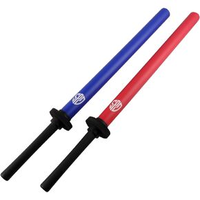 Foam Practice Swords Detachable Handle Training Stick (Double Pack)