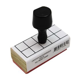 READY 2 LEARN Ten Frame Stamp - Wooden Stamp for Early Math Activities and DIY - Use for Flashcards, Worksheets, Homework and Scrapbooks