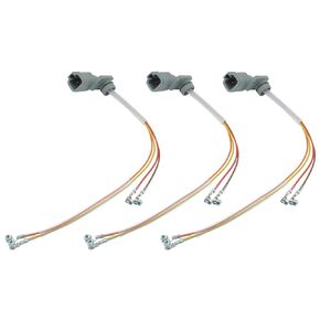 3pcs Fuel Injector Wiring Harness Compatible with 2003-2004 Dodge Cummins Diesel 5.9L Engine Replace 3957309, 3966805, 05139865AA, 05086965AA