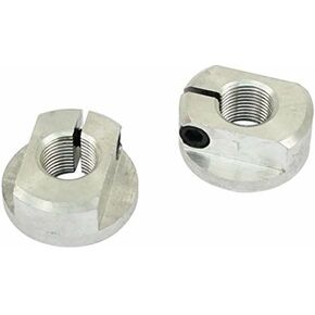 9616 Link Pin Billet Aluminum Spindle Nuts w/ Built on Thrust Washer & Allen Screws - VW Dune Buggy Bug Ghia Baja