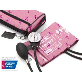 ADC 720-11ABK Diagnostix Model 720 Premium Professional Pocket Aneroid Sphygmomanometer with Adcuff Nylon Blood Pressure Cuff, Adult, Black