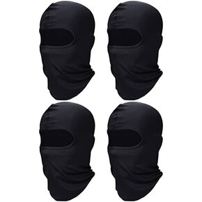 4 Pack Full Face Mask Tactical Shiesty Helmet Mask Balaclava Winter Neck Gaiter for Ski Motorcycle Running Riding