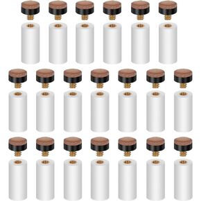 20 Set Billiard Cues Tips Replacement: 20pcs White Pool Cue Stick Ferrules, Screw On Pool Cue Tips Pool Stick Tips