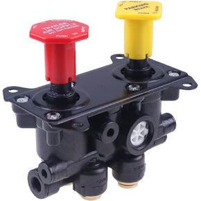 MV-3 Hand Operated Trailer Parking Manifold Dash Valve 800257 With 3/8" Push to Connect Ports Compatible with Bendix Brake Control Valve Truck