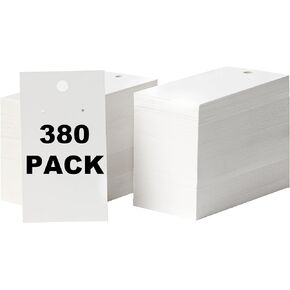 3200 Pack Earring Cards - Earring Display Cards -Display Earring Cards- Custom Earring Cards For Earring Display - Hanging Earrings - Bulk Earring Cards - 2 x 3.5 Inches - White (Pack of 3200)