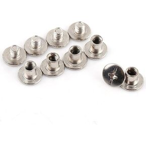 200PCS Screw Post Metal Screws Binding Screw, M5x6mm Binding Chicago Screws Nail Rivets Photo Album Leather Craft