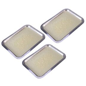 3pcs Wax Dissecting Tray Stainless Steel Thicken Dissection Pan Biological Equipment for Junior Senior Laboratory