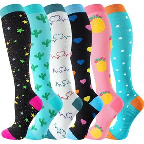 bropite Zipper Close Toe and 6 Pairs Compression Socks 15-20mmHg or 20-30mmHg