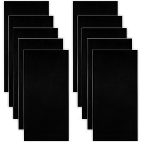 10 Sheets Down Jacket Repair Patches, 8.07x3.93in Self-Adhesive Rectangle Nylon Fabric Repair Patch Black Tear-Resistant Waterproof Clothing Repair Tape for Jacket Tent Backpack Outerwear
