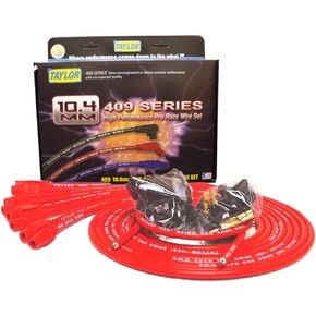 Taylor Cable 79255 Red 10.4mm Universal Fit 8-Cylinder Spiro Pro Race Spark Plug Wire Set