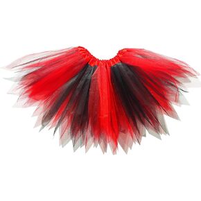 Girls 3-Layered Tulle Tutu Skirt Kids Princess Ballet Dance Tutu Dress Halloween Black Orange/Red/Green/Purple Tutu Skirt in Kuwait