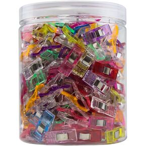 Sewing Clips,200 Pcs,Sewing Clips for Fabric,Fabric Clips for Sewing and Quilting,Quilting Clips for Binding,Sewing Accessories and Supplies(9 Colors)