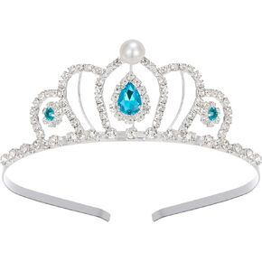 SWEETV Princess Tiara for Little Girls,Tiara Crown Headband Birthday Party Prom Costume Accessories Gift Toddler Kids Baby