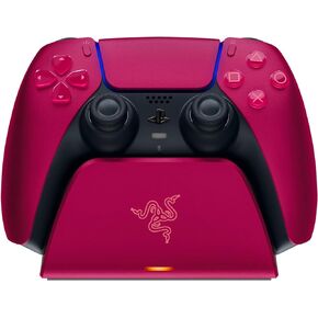 Razer Quick Charging Stand for PlayStation 5: - Curved Cradle Design - Matches PS5 DualSense Wireless Controller - One-Handed Navigation - USB Powered - Black (Controller Sold Separately)