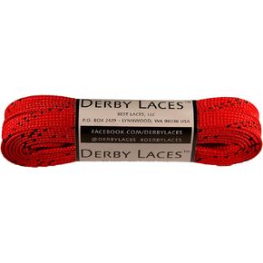 Derby Laces Red 72 Inch Waxed Skate Lace for Roller Derby, Hockey and Ice Skates, and Boots