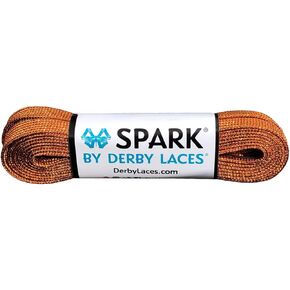 Dark Copper SPARK Shoelace for Shoes, Skates, Boots, Roller Derby, Hockey and Ice Skates