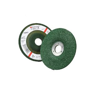 3M Green Corps Depressed Center Grinding Wheel, 24 4-1/2 in x 1/4 in x 7/8 in, 10 per Carton