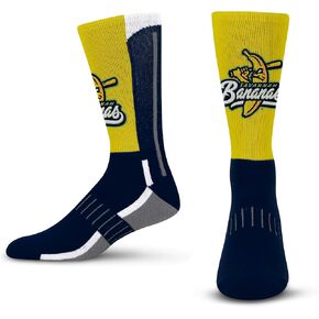 For Bare Feet Savannah Bananas Team Color Crew Sock Youth