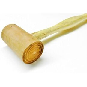 Soft Rawhide Mallet 1-3/4" Diameter Head Natural Rawhide Non-Marring Hammer By JTS