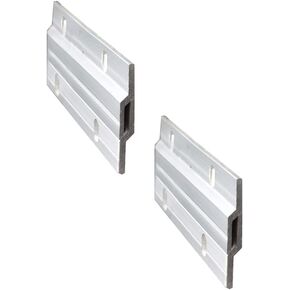 12" French Cleat Picture Hangers Hardware Kit Aluminum Z Clips Heavy Duty Picture & Mirror Hanger Z Bar Interlocking Wall Mounting Photo Frame Hook Bracket (300mm 1 Pair with Screws & Anchors)