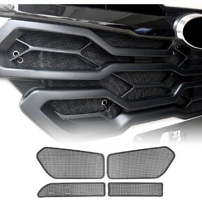 KUNGKIC For 2023 2024 Subaru Crosstrek Base/Premium/Sport/Limited/Wilderness Front Grille Grill Vent Guard Protective Cover Mesh Set Stainless Steel Extend Decoration Accessories 4 Pcs