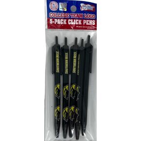 NCAA Southern Miss 5-Pack Retractable Click Pens- Great Stocking Suffers and Party Favors
