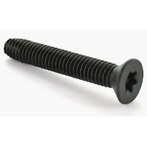 1/4-20 x 2 1/4 Flat Head Floorboard Thread Cutting Screws, T-30 Drive, Type F, (Star - Six Lobe Drive), Black Phosphate Finish, Countersunk, Alloy Steel - 30pcs
