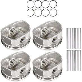 labwork 4 Set Pistons Rings Kit 12578324 12578326 Replacement for Buick Chevy GMC Pontiac Saturn 2.4L