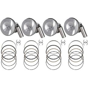 4x Pistons Ring Set Φ21mm 06H107065AM Compatible with Passat Tiguan Jetta Golf GTI 2.0T TT A3 A4 Q5 2.0L After-Market Parts