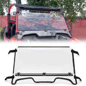 KUAFU 2-in-1 Flip Windshield Compatible with 2019-2022 Polaris RZR XP 1000 / XP 4 1000 Folding Fold Down Clear Windscreen