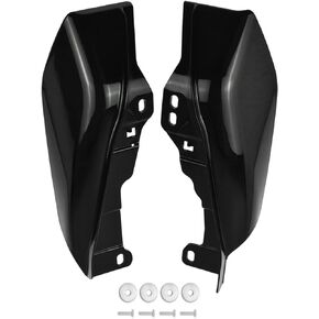 Motorcycle Mid Frame Air Heat Deflector Fits for Harley Touring Road King Electra Glide Street Glide Road Glide Tri Glide 2017-2024 (Black)