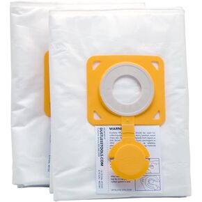 Dustless Technologies Wunderbag- أكياس تصفية مسبقة عالمية عالية السعة للمكانس الكهربائية الرطبة والجافة، عبوتين (12-18 جالون). تجاري، مقاول، محترف، استخدام منزلي. الرطب والجاف in Kuwait