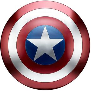 Metal Captain Shield Cosplay Halloween Party 1:1 Full-Size Replica red