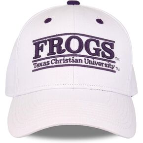 NCAA TCU Horned Frogs Unisex NCAA The Game bar Design Hat TCU, White, Adjustable, Non Team, Adjustable Size