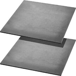 1/4'' x 12'' x 12'' Steel Plate, A36 Hot Rolled Metal 1/4 Steel Plate Flat Pizza Steel 12 x 12 for Cutting, Oven Baking Base(2 Pieces)