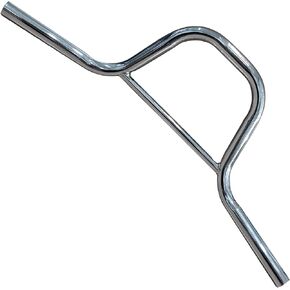 Riser Handlebar - Great for Child Mountain, Road, and Hybrid Bikes - Multiple Rise Options (Silver, 22.2mm)