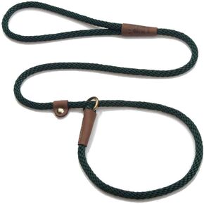 Mendota Pet Dog Slip Lead, 3/8" x 6', Hunter Green
