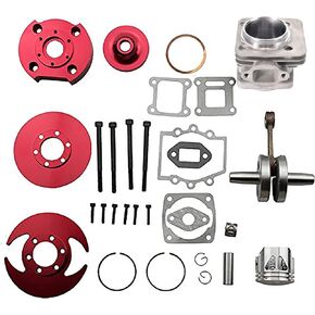 GOOFIT 44mm Big Bore 53cc 54cc Top End Kit for 2 Stroke 47cc 49cc Engine Mini Quad Pocket Bike