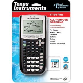 تكساس إنسترومنتس، TI84PLUS، TI-84Plus، آلة حاسبة برسوم بيانية قابلة للبرمجة، شاشة LCD مكونة من 10 أرقام in Kuwait