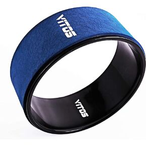 Vitos Yoga Foam Roller Wheel - Back Stretcher Ring, Yoga Backbend Trainer Accessories Tools for Back Pain Relief & Stretching